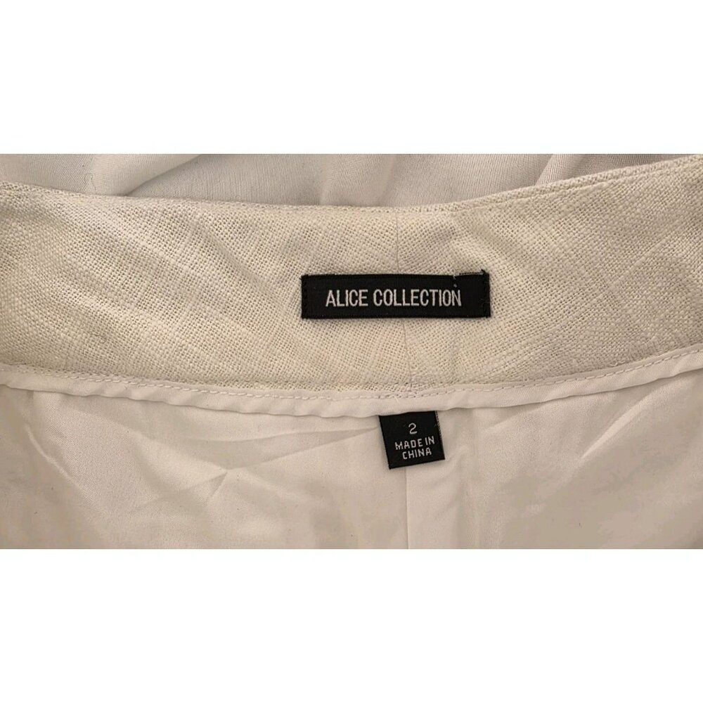 Alice Collection Shorts Linen Blend Scalloped Pockets Angelcore Fairycore NWT - Picture 3 of 10